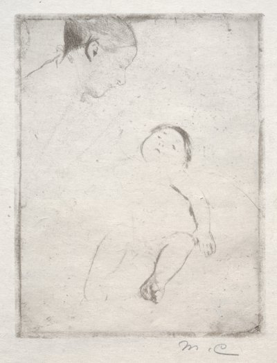 Bill auf dem Schoß seiner Mutter, ca. 1889 von Mary Cassatt