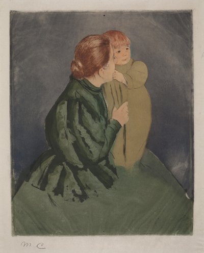 Bäuerin mit Kind von Mary Cassatt