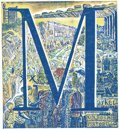 Markt: Portobello und Golborne Road, 2015 von Mary Kuper