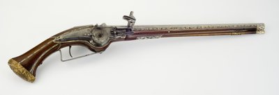 Eines von Paar Radschlosshalfterpistolen, ca. 1650 von Master H. W.