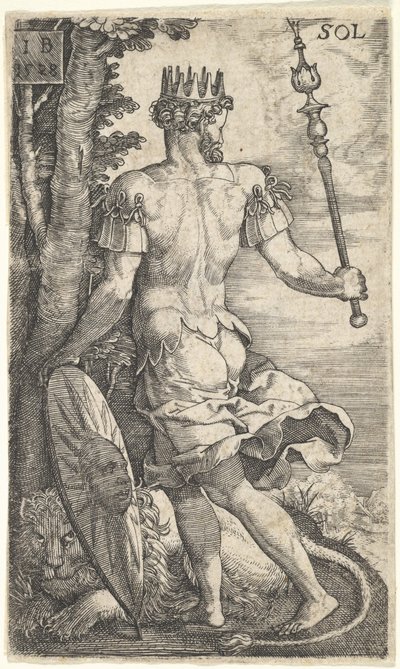 Sonne aus Die Götter, die über die Planeten herrschen, 1528 von Master I.B.