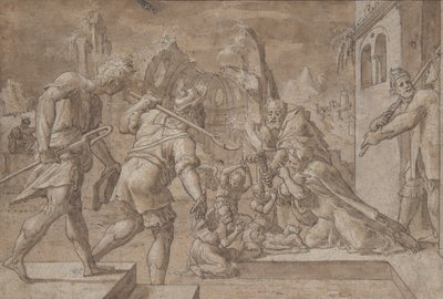 Anbetung der Hirten, ca. 1549-50 von Master Of The Liechtenstein Adoration