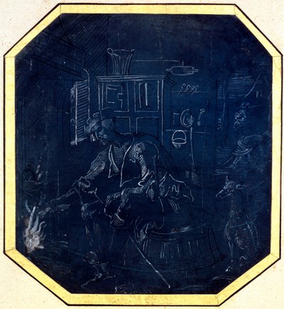 Der verlorene Sohn vor dem Feuer, frühes 16. Jahrhundert von Master of Antwerp