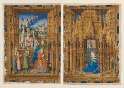 Die Verkündigung aus den Stunden von Karl von Frankreich von Master of Charles of France