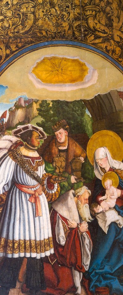 Die Anbetung der Heiligen Drei Könige von Master of Messkirch