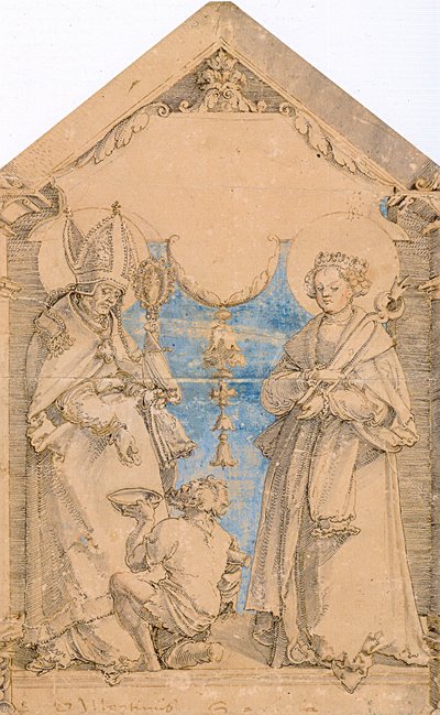 Die Heiligen Martin und Apollonia von Master of Messkirch