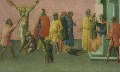 Das Martyrium der Heiligen, 1400-50 von Master of St. Julitta and St. Quiricus Master of St. Julitta and St. Quiricus