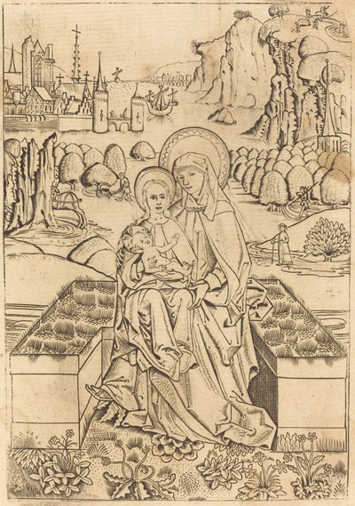 Madonna mit Kind und der heiligen Anna von Master of St. Sebastian