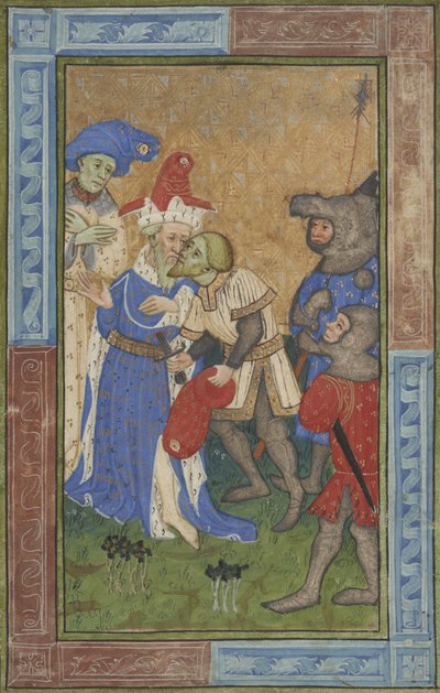 Attentatsszene Ms B.11.7, ca. 1420 von Master of Trinity College