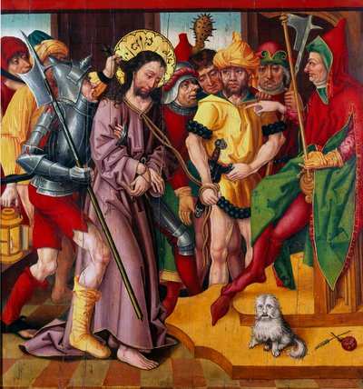 Jesus vor Herodes Antipas von Master of the Baden Carnation
