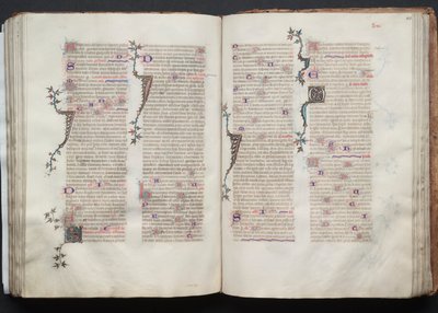 Das Gotha Missale: Fol. 106r, Text, ca. 1375 von Master of the Boqueteaux