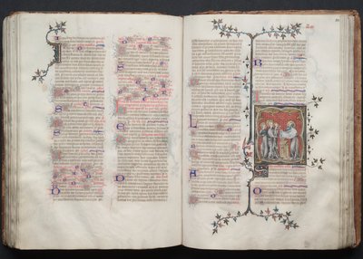 Das Gotha-Missale: Fol. 107v, Text (ca. 1375) von Master of the Boqueteaux