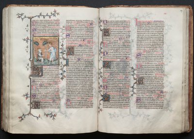 Das Gotha Missale: Fol. 117r, Text, um 1375 von Master of the Boqueteaux