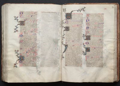 Das Gotha Missale: Fol. 129r, Text, ca. 1375 von Master of the Boqueteaux