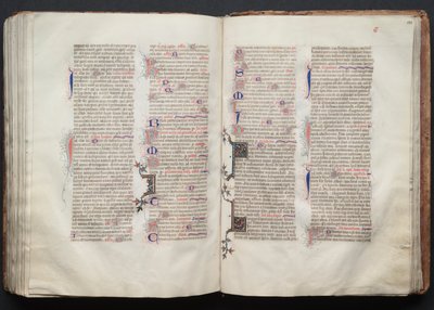 Das Gotha Missale: Fol. 132r, Text, ca. 1375 von Master of the Boqueteaux