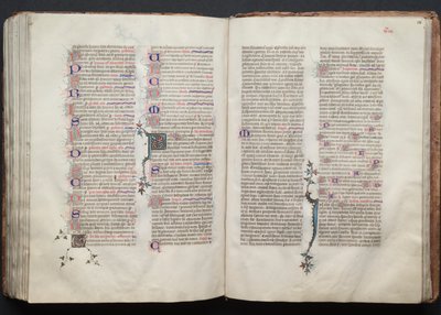 Das Gotha Missale: Fol. 135v, Text (ca. 1375) von Master of the Boqueteaux