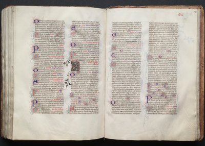 Das Gotha Missale: Fol. 139v, Text, ca. 1375 von Master of the Boqueteaux