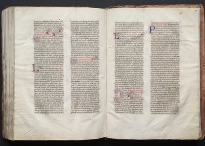 Das Gotha Missale: Fol. 151r, Text, ca. 1375 von Master of the Boqueteaux