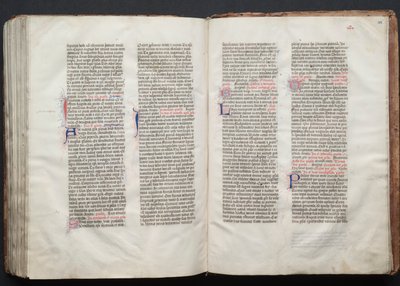 Das Gotha Missale: Fol. 155v, Text, ca. 1375 von Master of the Boqueteaux