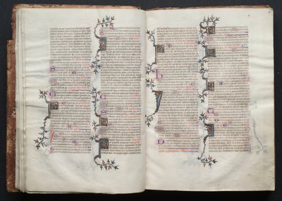 Das Gotha Missale: Fol. 15r, Text, ca. 1375 von Master of the Boqueteaux