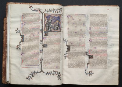 Das Gotha Missale: Fol. 18r, Text, ca. 1375 von Master of the Boqueteaux
