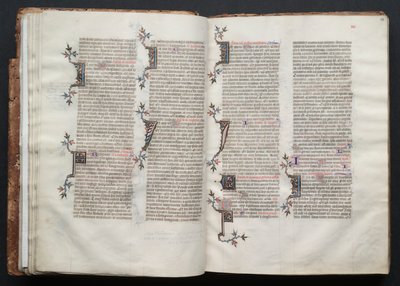 Das Gotha Missale: Fol. 22v, Text, ca. 1375 von Master of the Boqueteaux
