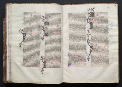 Das Gotha Missale: Fol. 26v, Text, um 1375 von Master of the Boqueteaux