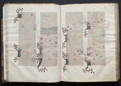 Das Gotha-Missale: Fol. 29r, Text, ca. 1375 von Master of the Boqueteaux