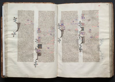 Das Gotha Missale: Fol. 33r, Text (ca. 1375) von Master of the Boqueteaux