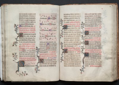 Das Gotha Missale: Fol. 67v, Text, ca. 1375 von Master of the Boqueteaux