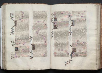 Das Gotha Missale: Fol. 71v, Text, um 1375 von Master of the Boqueteaux