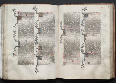 Das Gotha-Missale: Fol. 88v, Text, ca. 1375 von Master of the Boqueteaux