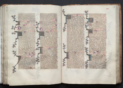Das Gotha-Missale: Fol. 89v, Text, ca. 1375 von Master of the Boqueteaux