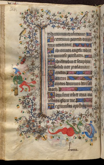 Stundenbuch von Karl dem Edlen, König von Navarra (1361-1425): fol. 52v, Text von Master of the Brussels Initials and Associates