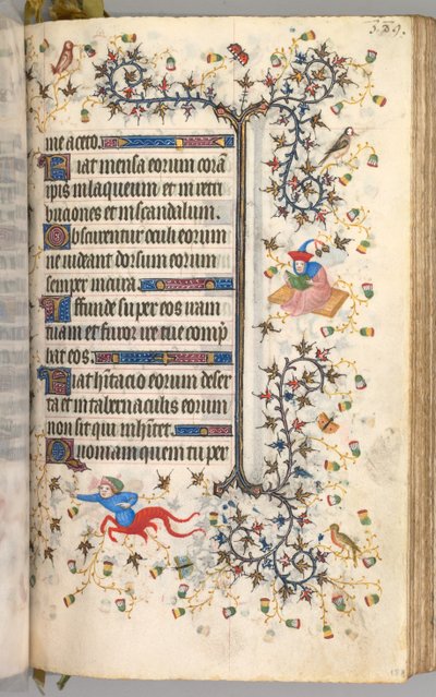 Stundenbuch von Karl dem Edlen, König von Navarra 1361-1425: fol. 189r, Text, ca. 1405 von Master of the Brussels Initials and Associates