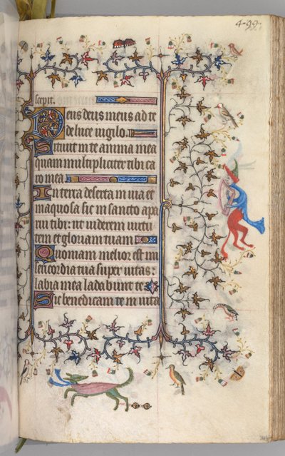 Stundenbuch von Karl dem Edlen, König von Navarra 1361-1425: fol. 244r, Text, ca. 1405 von Master of the Brussels Initials and Associates