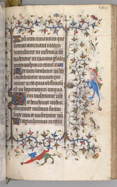 Stundenbuch von Karl dem Edlen, König von Navarra 1361-1425: fol. 245r, Text, um 1405 von Master of the Brussels Initials and Associates