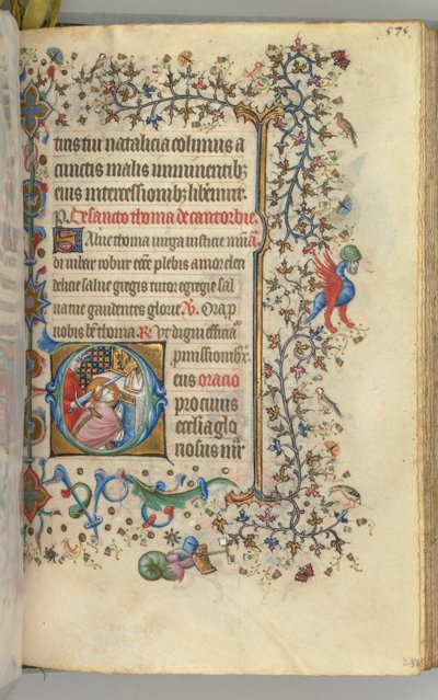Stundenbuch von Karl dem Edlen, König von Navarra 1361-1425, fol. 282r, St. Thomas à Becket, ca. 1405 von Master of the Brussels Initials and Associates