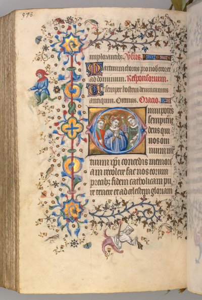 Stundenbuch von Karl dem Edlen, König von Navarra 1361-1425, fol. 283v, Märtyrer: Unidentifizierter Heiliger von Master of the Brussels Initials and Associates