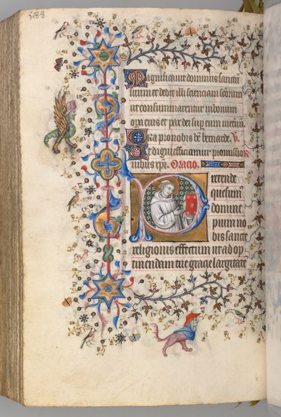 Stundenbuch von Karl dem Edlen, König von Navarra 1361-1425, fol. 288v, St. Hervard, um 1405 von Master of the Brussels Initials and Associates