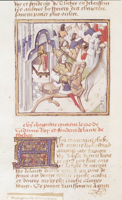 Ms 622 fol.9v Kadmos, Gründer von Theben, aus 
