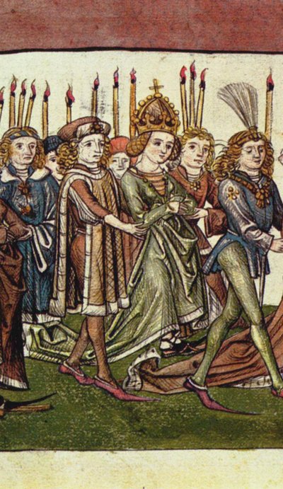 Königin Elisabeth von Luxemburg. Detail aus der Richental