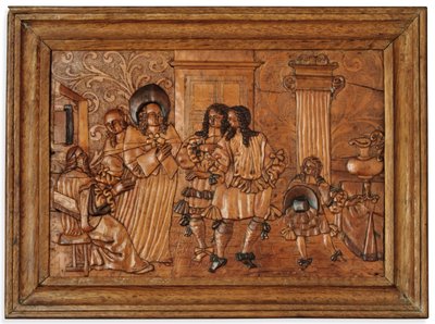 Eger Intarsienplatte, Mitte des 17. Jahrhunderts von Master of the Decorated Background