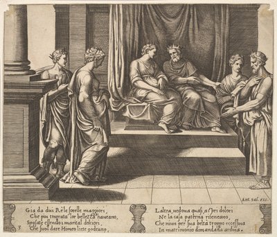 Tafel 3: Psyches zwei Schwestern heiraten Könige, aus 