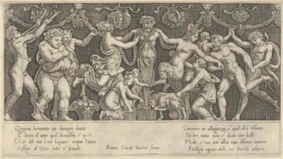 Speculum Romanae Magnificentiae: Opfer an Priapus von Master of the Die