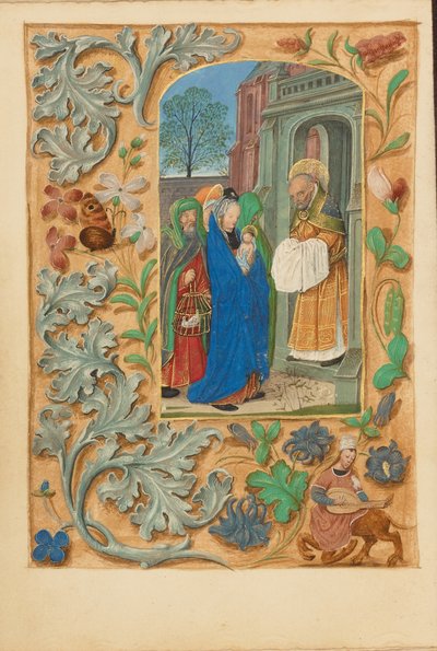 Die Darstellung im Tempel von Master of the Dresden Prayer Book