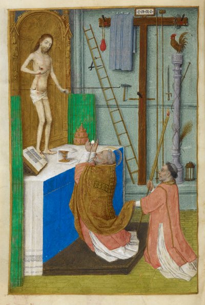 Die Messe des heiligen Gregor von Master of the Dresden Prayer Books