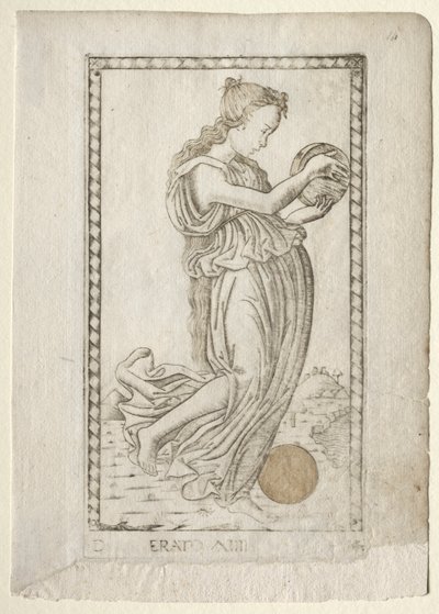 Erato (Lyrik und Liebesdichtung) (aus der Tarocchi-Serie D: Apollo und die Musen, #14) von Master of the E Series Tarocchi