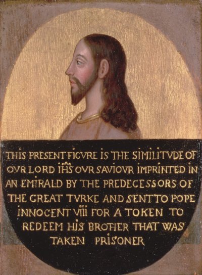 Profil von Christus von Master of the Emerald Icons
