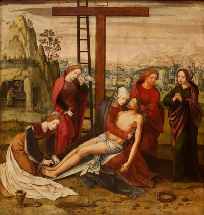 Pietà (1550) - Sevilla Bellas Artes von Master of the Female Half Lengths
